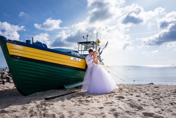 Sesja ślubna na plaży w Gdyni